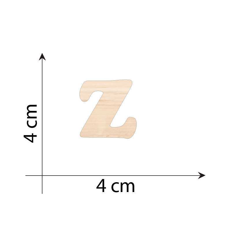 Letter Z 4cm in 3mm wood...