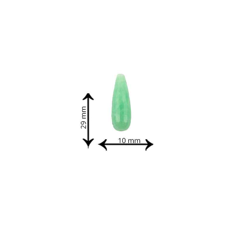 Perles de Jade vert 29 mm...