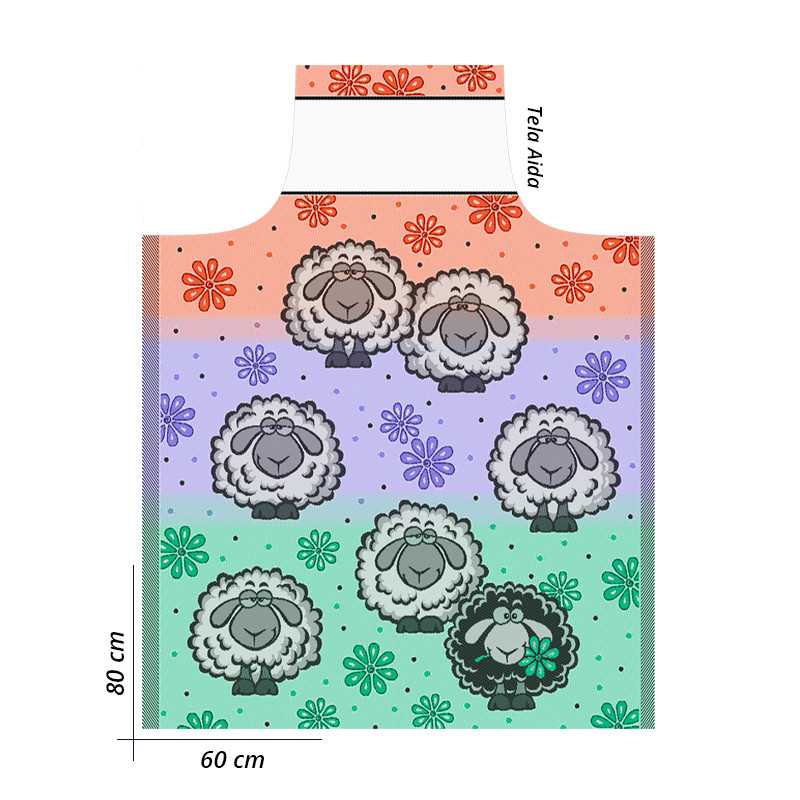 Tablier - Brodable en coton...