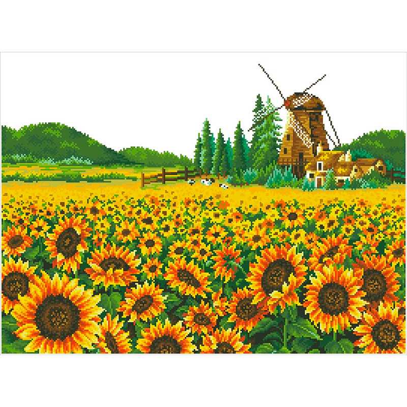 SUNFLOWER WINDMILL 5D...