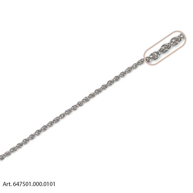 Silver Steel Bag Rope Chain