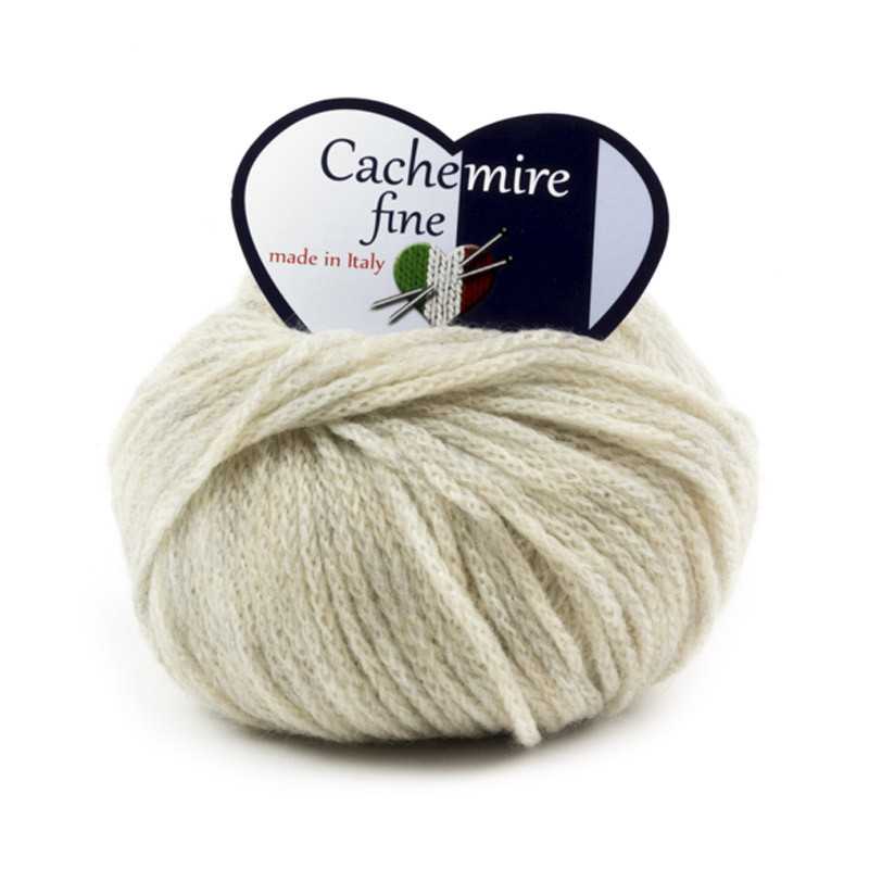 Cachemire Fine - fil mélangé de laine mérinos et cachemire - Beige 59