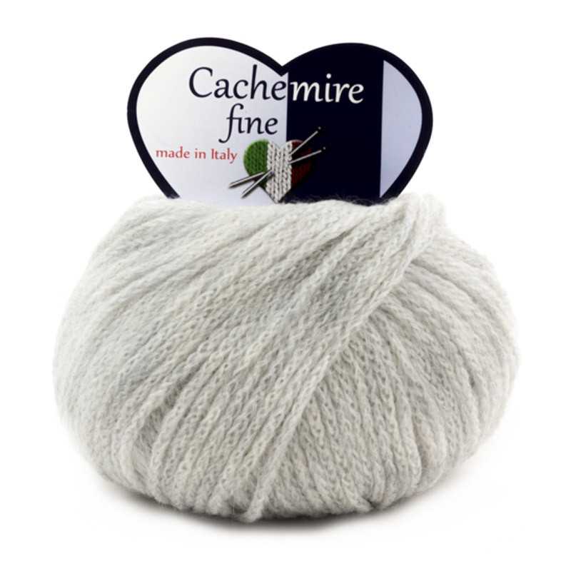 Cachemire Fine - fil mélangé de laine mérinos et cachemire - Pearl Grey 61