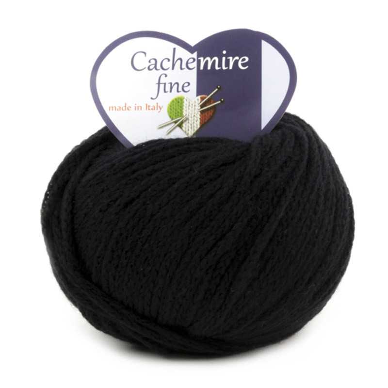 Cachemire Fine - merino wool and cashmere blend yarn - Black 63