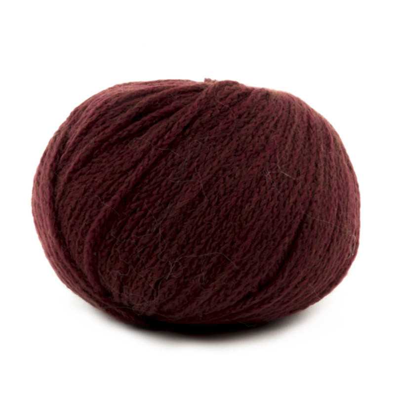 Cachemire Fine - merino wool and cashmere blend yarn - Bordeaux 65 without label