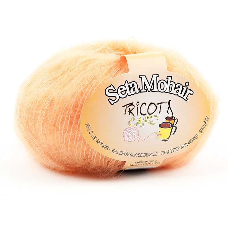 peach mohair silk