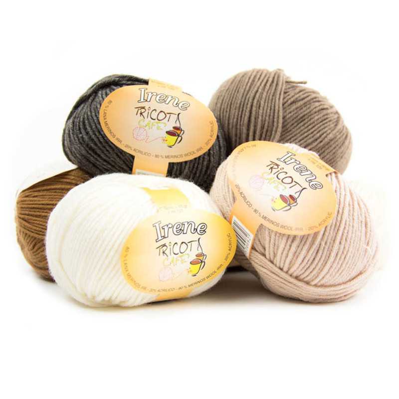 Irene by Tricot Cafè - Filato misto lana ideale per maglia e uncinetto