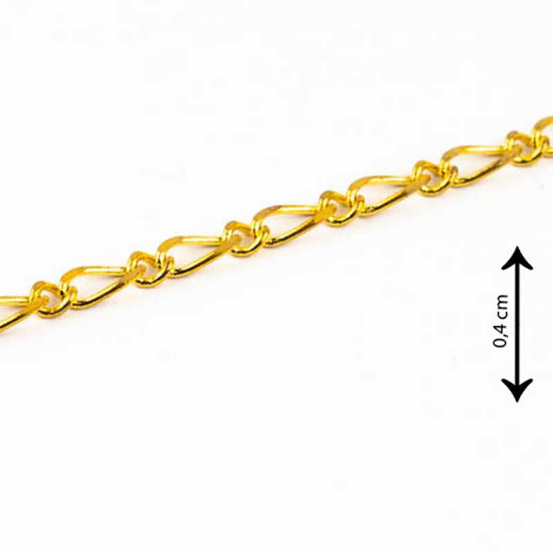 Gold colored curb chain for...