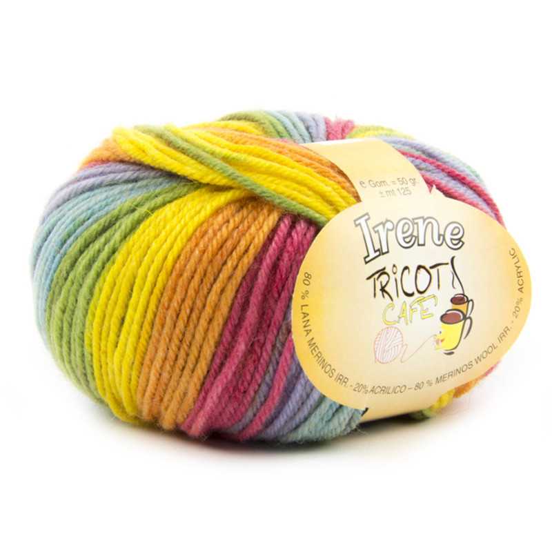 Irene by Tricot Cafè - Filato misto lana ideale per maglia e uncinetto