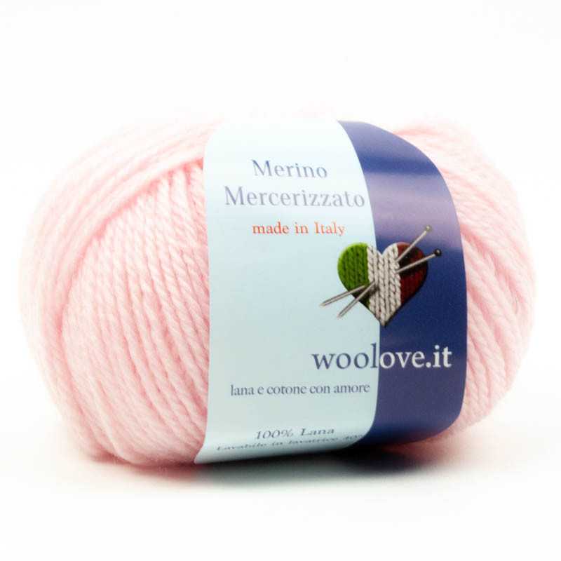 Merino Mercerizzato Rosa Baby