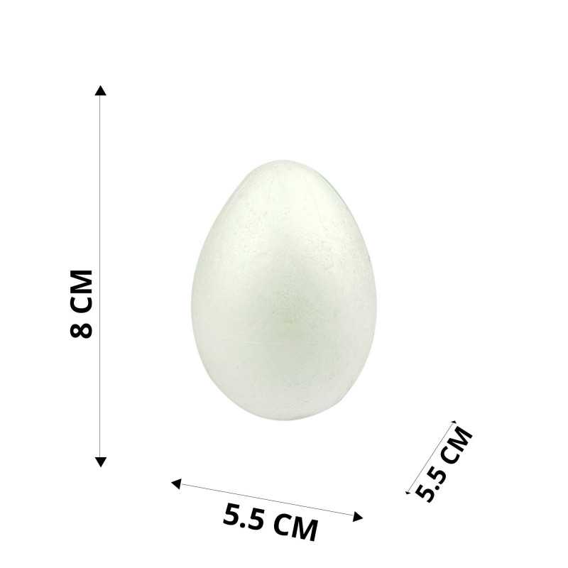 Oeuf en polystyrène de 8 cm...