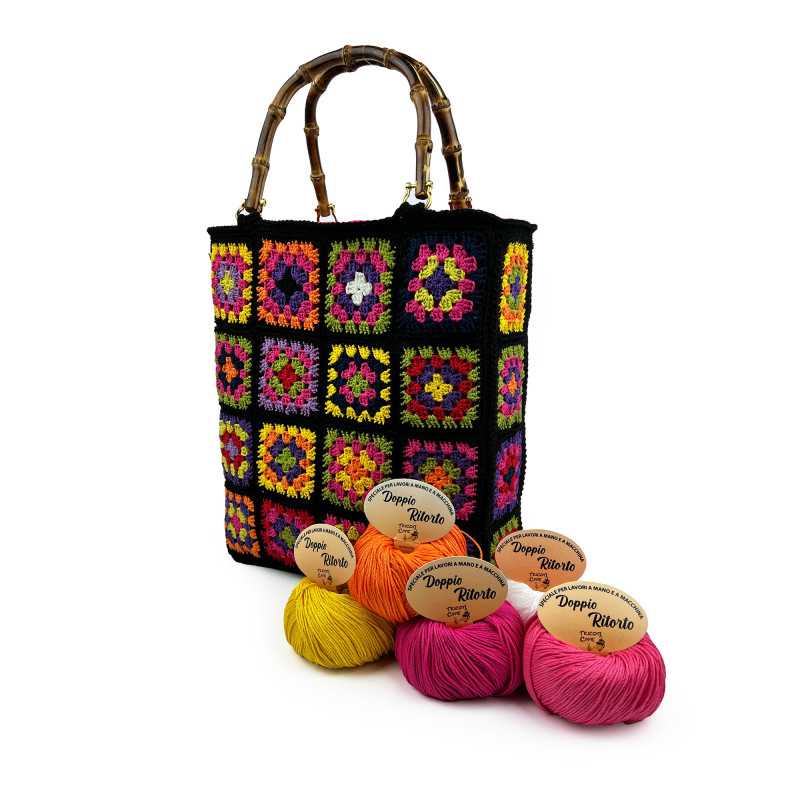 Kit Borsa Granny Multicolor