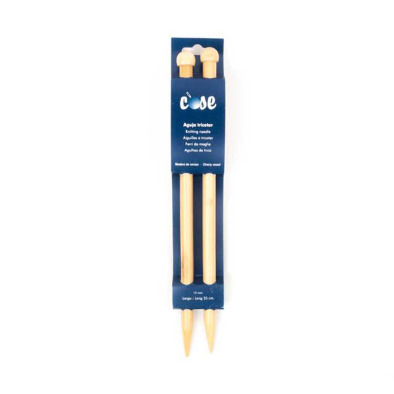 15mm wooden knitting needles