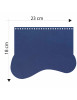 Measurements Patella Eco-leather bag model Onda Dark Blue 4716