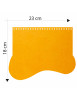 Patella measurements Eco-leather bag model Onda Yellow F415