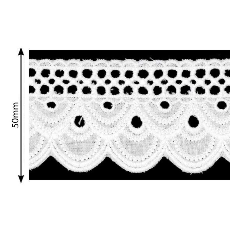 Dentelle de coton broderie...