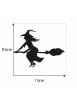 Flying witch measurements - Felt decoration