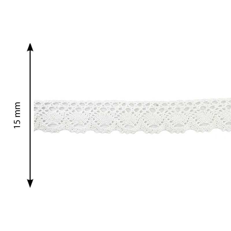 Cotton lace with caps 1.5cm...