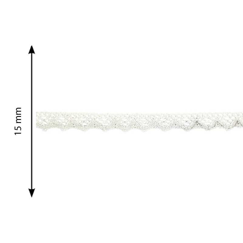 Cotton lace with tips 1.5cm...