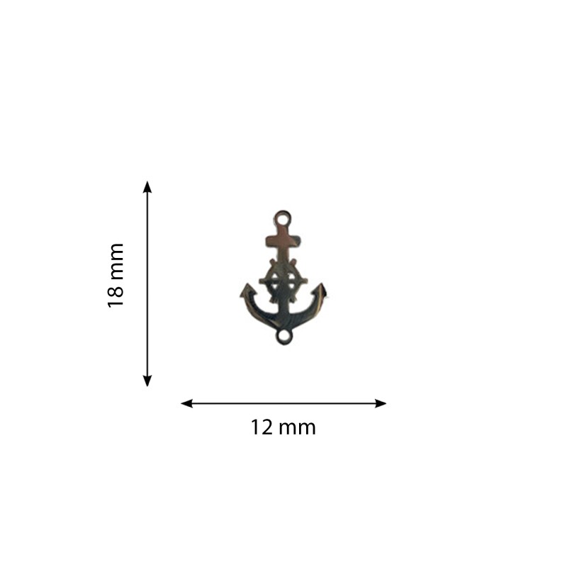 Charm Pendentif Ancre 18mm...