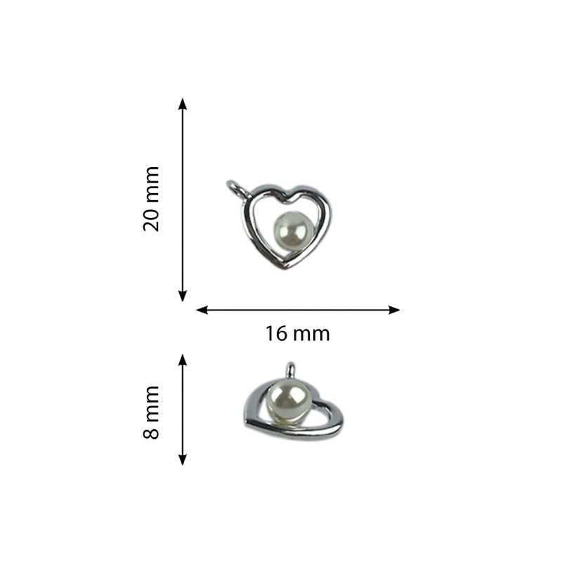 Heart pendant rhinestone...