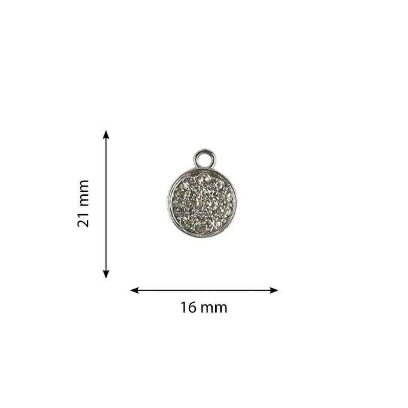 Round pendant rhinestone...