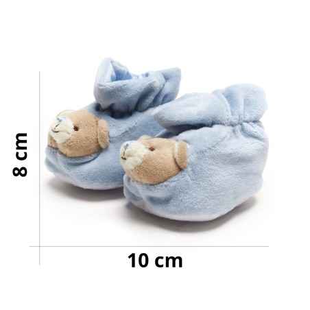 Newborn booties with teddy...