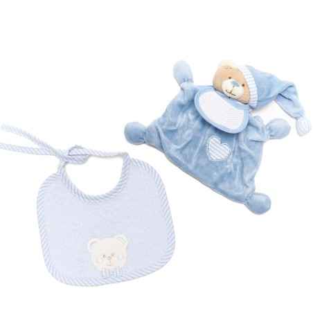 Newborn doudou and bib with...