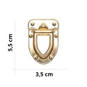 DIY Bag Push Button Clasp - Gold - Size 3.5 x 5.5cm