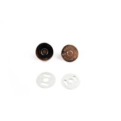Calamite chiusure per borse ad incastro - Argento - Misure Ø 1,4 cm