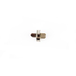 Magnetic snap-on bag closures - Silver - Size Ø 1.4 cm