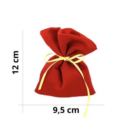 Red Satin Confetti Bag -...