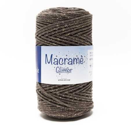 Macramè glitter - Tortora...