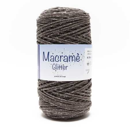 Macramè glitter - Tortora...