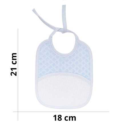 Newborn bib with soft touch...