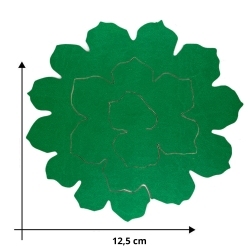 Large peony in faux leather fabric - DIY flower - Measurement 12.5 cm