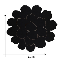 Large peony in faux leather fabric - DIY flower - Measurement 12.5 cm