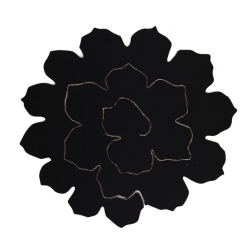Large peony in faux leather fabric - DIY flower - Measurement 12.5 cm
