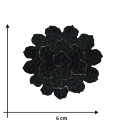 Petite marguerite en tissu simili cuir - Fleur DIY - Taille 6 cm