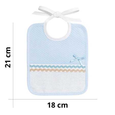 Newborn bib with bow and...