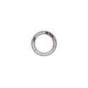 Moschettoni per borse con strass - ⌀ 25mm - argento