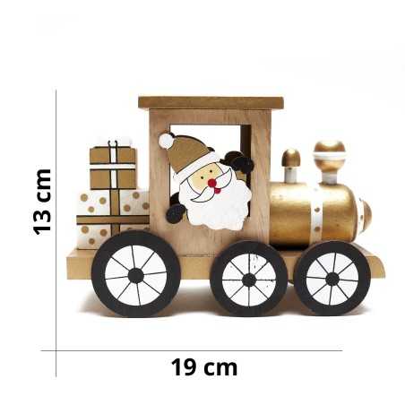 Train de Noël en bois avec...