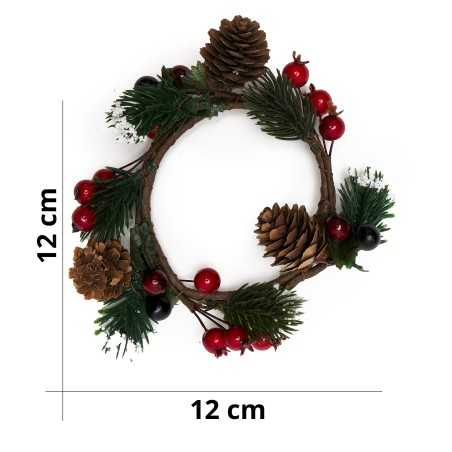 Garland with pine cones and...