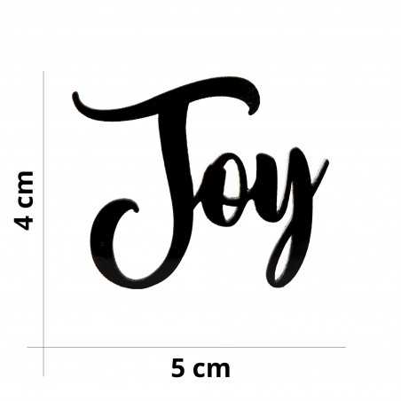 Joy written - Plexiglass...