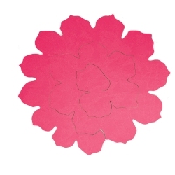 Petite marguerite en tissu simili cuir - Fleur DIY - Taille 6 cm