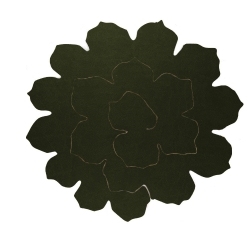 Large peony in faux leather fabric - DIY flower - Measurement 12.5 cm