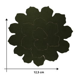 Petite marguerite en tissu simili cuir - Fleur DIY - Taille 6 cm