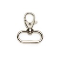 Swivel Carabiner for Bags and Keychains - Silver