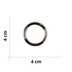 Anello Moschettone per Borse - Ø 4 cm - Canna di Fucile