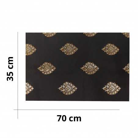 Black fabric panel with...